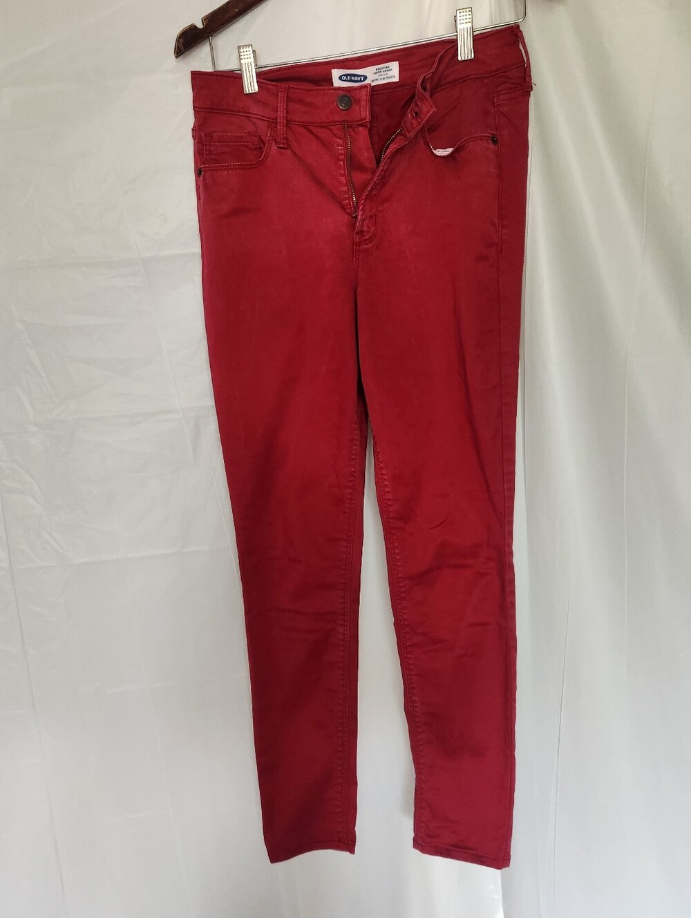 Rockstar Super Skinny High Rise Red Jeans - Picture 10 of 13